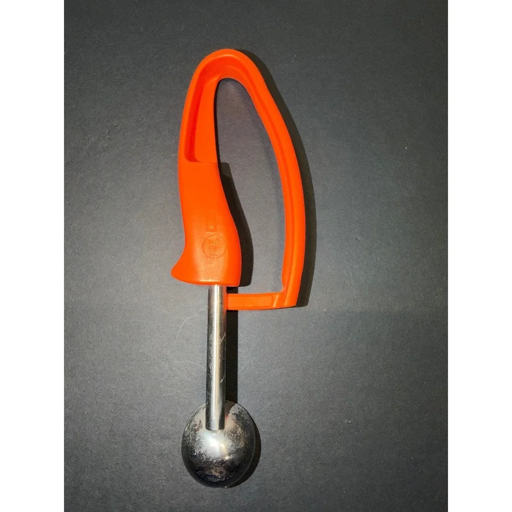 Zeroll Orange Handle Baking Cookie Scoop Stainless Steel Squeeze Grip 1 1/2